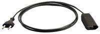 As-schwabe - As Schwabe Euroverl&auml;ngerung 5m H03vvh2f 2x0,75, Schwarz 50152