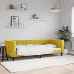 Tagesbett Gelb 90x200 Cm Samt Vidaxl