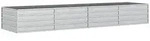 Garten-hochbeet 320x80x45 Cm Verzinkter Stahl Silber Vidaxl