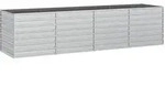 Garten-hochbeet 320x80x77 Cm Verzinkter Stahl Silber Vidaxl