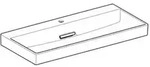 Geberit One Waschtisch Abgang Horizontal, 105x14,2x48cm,