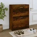 Schuhschrank R&auml;uchereiche 63x24x81 Cm Holzwerkstoff - Vidaxl