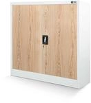 Kleiner Aktenschrank C001b B&uuml;roschrank Mit Fl&uuml;gelt&uuml;ren Metallschrank Lagerschrank