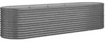 Hochbeet Verzinkter Stahl 296x80x68 Cm Grau Vidaxl