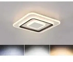 Reality Leuchten - Flache Led Deckenleuchte Jora Wei&szlig; Mit Fernbedienung Dimmbar
