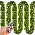 Weihnachtsgirlande Led Beleuchtet Innen & Au&szlig;en Ip44 Weihnachten Deko Weihnachtsdeko