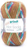 Wolle Hot Socks Sirmione 100 g espresso-multicolor Handarbeit - Gründl