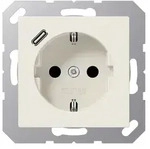 Jung Schuko&reg;-steckdose, 16 A 250 V , Mit Usb-ladeger&auml;t, 1 X Typ C, Safety+, Serie