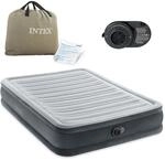 67768nd Full Comfort-plush Airbed Luftbett (l X B X H) 191 X 137 X 33 Cm Grau - Intex