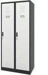 Stahlspind Garderobenschrank Spind Kleiderspind Doppelspind 2 Abteile