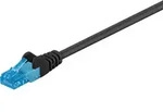 Cat 6a Patchkabel, U/utp, Schwarz, Kupferleiter (cu), Halogenfreier Kabelmantel
