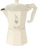 Bialetti Moka Exclusive Kaffeemaschine Cr&egrave;me 6 Tassen