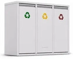 Klarstein - Ordnungsh&uuml;ter 3-in-1 M&uuml;lleimer - 45l K&uuml;chenabfalleimer Mit