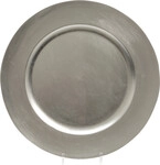 Kaemingk Kunststoffteller Silber &Oslash; 33 Cm Weihnachtsdeko