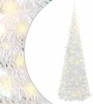 Vidaxl Artificial Christmas Tree Pop-up 100 Leds White 150 Cm