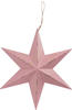 Weihnachtsaufhänger Holz Stern 32 x 27 cm rosa Deko Stern - Trendline