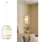 Bones Pendelleuchte &Oslash; 30 Cm &ndash; E27-fassung, Dimmbar, Nat&uuml;rliche Materialien,