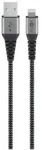 Lightning Usb-a Textilkabel Mit Metallsteckern, 0,5 M, Elegantes Und Extrarobustes,