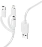 Hama Usb-kabel Usb 2.0 Usb-a Stecker, Usb-c&reg; Stecker, Apple Lightning Stecker,
