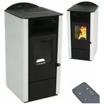 Apex - Pelletofen 9,5kw Pelletkamin Pelletheizung Kaminofen A+ Holzofen Glast&uuml;r