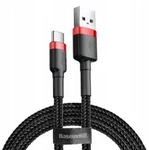 Baseus Verst&auml;rktes Usb-c Typ C Kabel 2a 2m Schwarz-rot