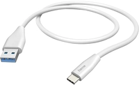 Hama Usb-ladekabel Usb 2.0 Usb-a Stecker, Usb-c&reg; Stecker 1.50 M Wei&szlig; 00201596
