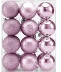 Christbaumkugeln &Oslash; 6cm Kunststoff Matt Gl&auml;nzend Christbaumschmuck Anh&auml;nger