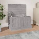 Vidaxl Storage Box Grey Sonoma 50x30x28 Cm Engineered Wood