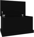 Truhe Schwarz 70x40x38 Cm Holzwerkstoff Vidaxl