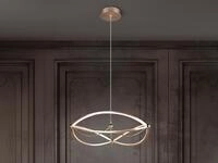 Gro&szlig;e Led Pendelleuchte Charivari Messing Matt, &Oslash; 62cm