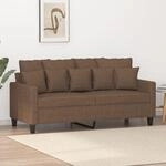 2-sitzer-sofa Braun 140 Cm Stoff Vidaxl
