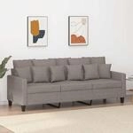 3-sitzer-sofa Taupe 180 Cm Stoff Vidaxl