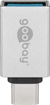 Goobay - Usb-c&trade;/usb-a 3.0 Otg Superspeed-adapter F&uuml;r Ladekabel, Silber,
