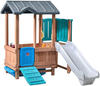 Step2 - Woodland Adventure Spielhaus mit Rutsche Kunststoff Kinderspielhaus für den