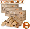 Kiefer Brennholz Kaminholz 90 kg Holz Für Ofen und Kamin Kaminofen Feuerschale...