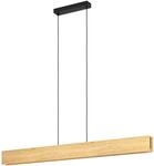 Eglo - Connect.z Smart-home Led Pendelleuchte Anchorena-z, Holz H&auml;ngelampe, Zigbee,