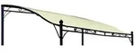 Degamo - Ersatzdach F&uuml;r Anbaupavillon Mantova Xl 3x3 Meter, Pvc-beschichtet Ecru