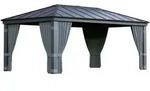 Palram - Canopia Vorh&auml;nge Passend F&uuml;r Pavillon Dallas 6100 Grau