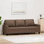 3-sitzer-sofa Braun 180 Cm Stoff - Vidaxl