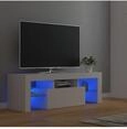 Vidaxl - Tv-schrank Mit Led-leuchten Wei&szlig; 120x35x40 Cm