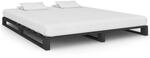 Palettenbett Grau Massivholz Kiefer 200&times;200 Cm Vidaxl