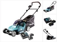 Makita Dlm 432 Rt2 Akku Rasenm&auml;her 36 V ( 2x 18 V ) 43 Cm + 2x Akku 5,0 Ah +