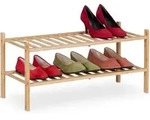 Relaxdays - Schuhregal, Bambus, 6 Paar Schuhe, Hxbxt: 32 X 68,5 X 28 Cm, Mit 2