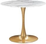 Esstisch Boca Marmor Optik / Gold 90 Cm 90 Cm