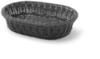 Ovaler Brotkorb aus Polypropylen, schwarz, 320 x 230 x 70 mm – Hendi 426654