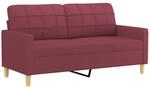2-sitzer-sofa Weinrot 140 Cm Stoff - Vidaxl