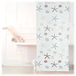 Duschrollo Ocean, Wasserabweisend, Muschel Badrollo Wanne U. Dusche,