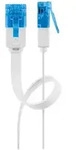 Goobay - Cat 6a Flach-patchkabel, U/utp, Wei&szlig;, Kupferleiter (cu). Kabell&auml;nge 0.5 M