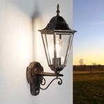 Licht-erlebnisse - Rustikale Au&szlig;enleuchte Mit Bewegungsmelder In Schwarz Kupfer