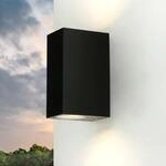 Up Down Leuchte Aalborg Au&szlig;en Wandlampe Spot Schwarz